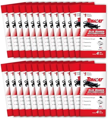 Tomcat Glue Boards with Eugenol for Enhanced Stickiness, 104 Sticky Traps