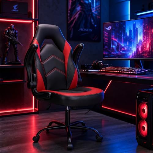 Sweetcrispy Gaming Chair, Lumbar Support Home Office Computer Chair