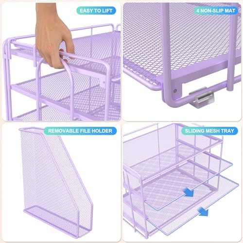 gianotter 4-Tier Paper Organizer With Magazine Holder