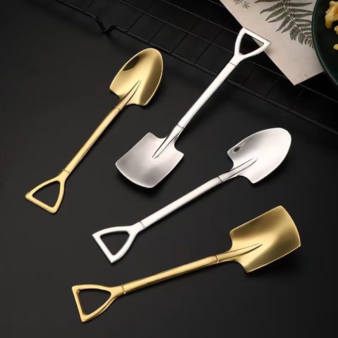 Custom Personalized Ice Cream Spoons Engraved Your Idea,Text,Massage in the Stainless Steel Coffee Spoon Customize Awesome Ice Cream Shovel Engraved Spoon (Shovel spoon)