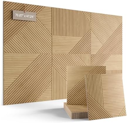Fluxynara 6-Pack Felt Bulletin Board, Natural Oak Crossing Lines
