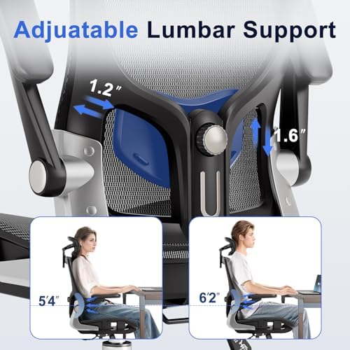 marrap Ergonomic Office Chair, Adjustable Lumbar Support