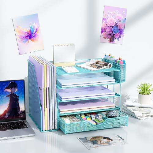 gianotter 5-Tier Desk Organizer with Drawers and File Holders
