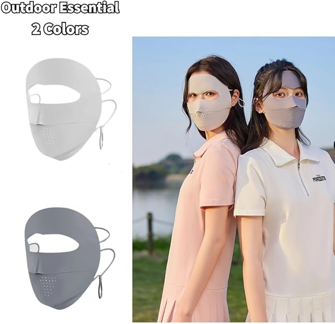Breathable UV Face Cover UPF 50+ Women Summer Face Covering Eye Protection Sunscreen Mask Sports Face Cover
