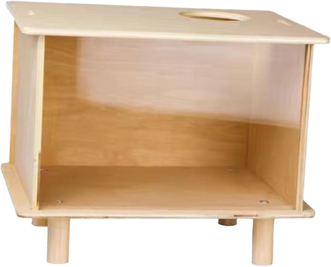 Hamster Digging Box - Sturdy Sand Bath & Hideout for Small Animals, Acrylic & ABS Plastic Play Container for Hamsters, Rats, Lemmings- Medium