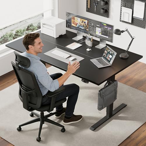 Agilestic 48 * 28 Inch Height Adjustable Electric Standing Desk, Black