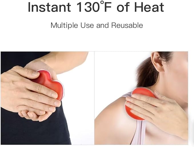 NWK Reusable Instant Hand Warmer Gel Heat Packs Body Warmer with Gift Packaged 2025 Christmas White Elephant Stocking Stuffers Gifts 6pack