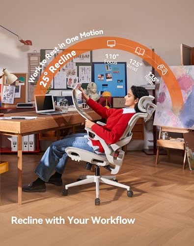 SIHOO B100 Mesh Office Chair, Comfy Ergonomic Office Chair