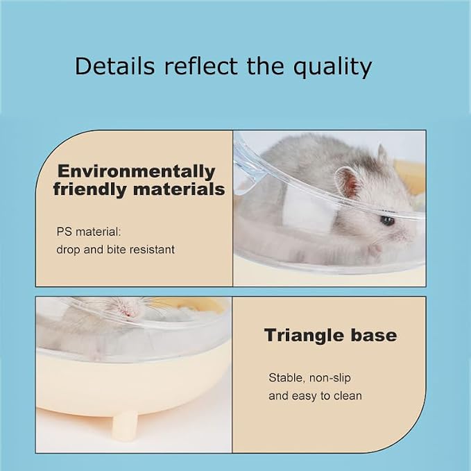 Meow&Woof Hamster Sand Bath Container & Dust-Free Bath Sand Set, 6.5" Sandbox Toilet for Hamster, Gerbil, Chinchilla, Mice – 2.2 lbs Potty Litter Sand for Small Animals (Grey)