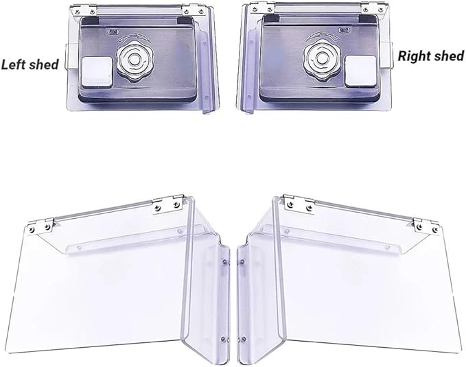 Electric Lock Rain Cover, Outdoor Outlet Cover, Outdoor Electronic Mechanical Lock Protective Cover Rain Shell Shelter Protection Waterproof Cover For Electronic Lock Mechanisms (Left)
