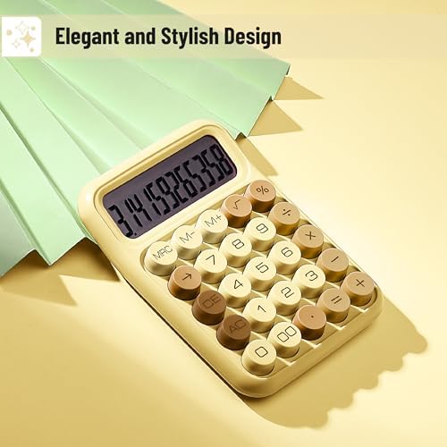 Mr. Pen- Mechanical Switch Calculator, 12 Digit Large LCD Display