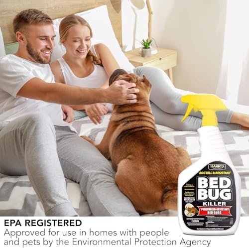 HARRIS White Label Bed Bug Killer, Liquid Spray with Odorless and Non-Staining Extended Residual Kill Formula (32oz)
