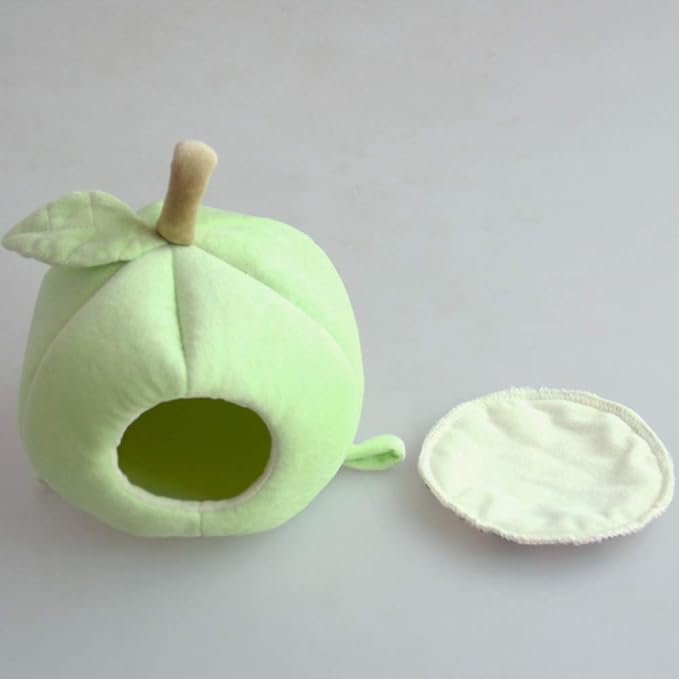 ANIAC Pet Winter Hanging Fruit House Hammock Warm Bed Nest Accessories for Hamster Guinea Pig Hedgehog Chinchilla and Small Animals (Green)