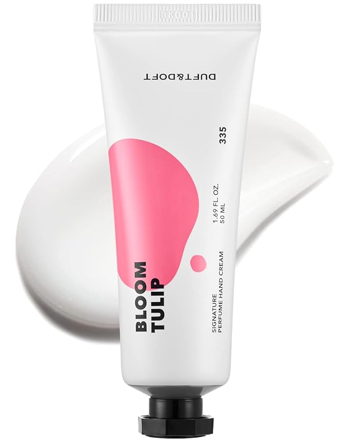 DUFT&DOFT Bloom Tulip Signature Perufume Nourishing Hand Cream, Non-greasy, Refreshing Hydration, Shea Butter, Vitamin E, Feel-Good Fragrance – 1.69 oz.