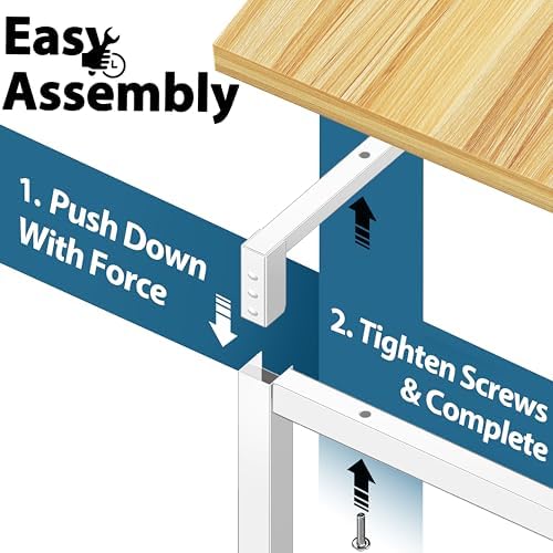 SHW Mission 55-Inch Home Office Computer Desk, Oak