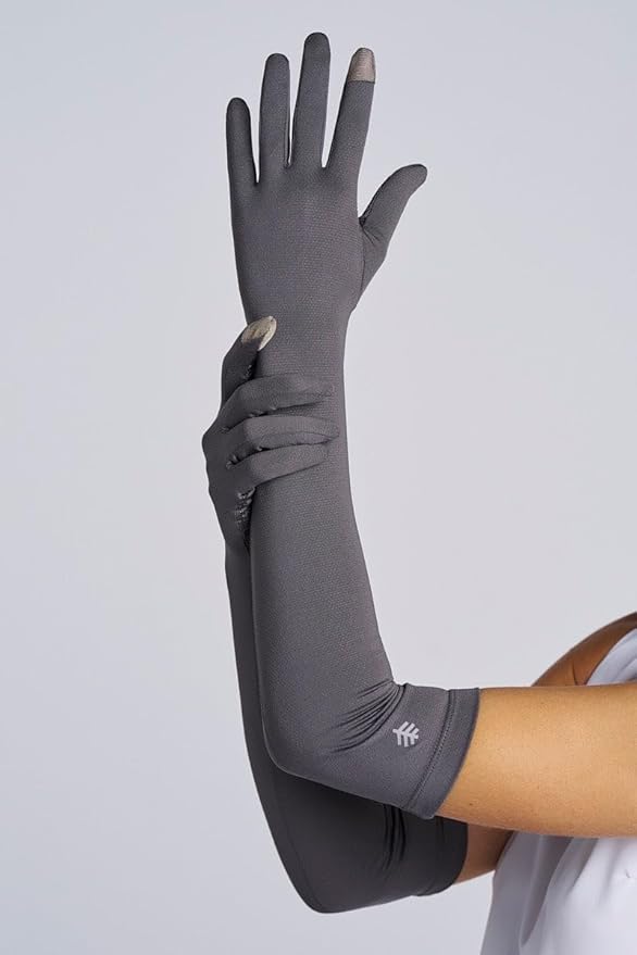 Coolibar Long Full Finger UV Sun Gloves - UPF 50+ Sun Protection - Culebra