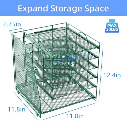 gianotter 6-Tier Paper Organizer With Magazine Holder
