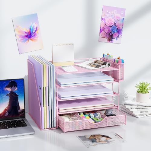 gianotter 5-Tier Desk Organizer with Drawers and File Holders