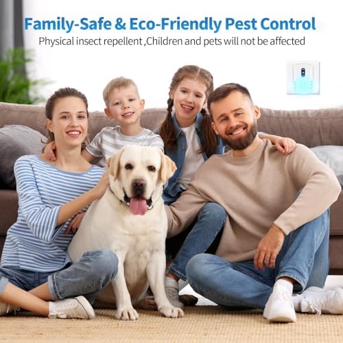 2026 Cvtayn Upgraded Ultrasonic Pest Repellent Indoor Repeller, Mouse Traps, Repellent Roach, Mouse, Bugs, Mosquito, Mice, Spider, Ant, Rodent Repellent Ultrasonic Plug in, 3 Mode Switching，5 Pack