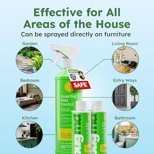 BugMD Bed Bug Spray, Roach and Ant Killer - Pet Safe (64 oz Kit)