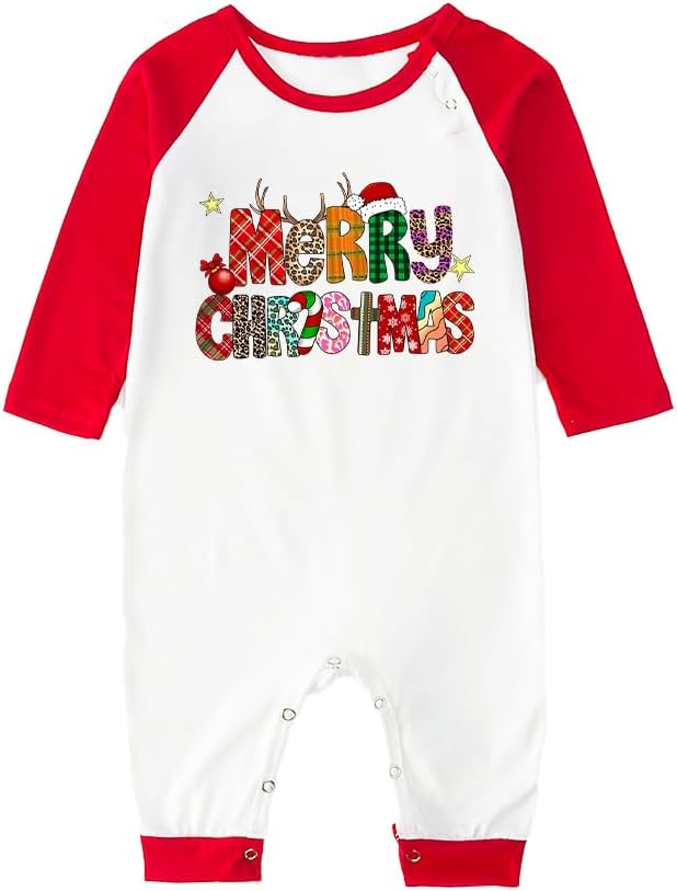 TEERAPHIQUE Christmas Pajamas for Family,Family Holiday Pajamas Matching Sets,Xmas Jammies for Couples