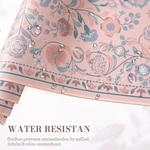 iCasso Desk Mat, Large Mouse Pad,35.4x15.7in,Peach Pink