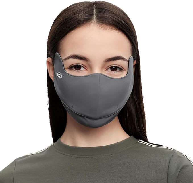 Sun Protection UPF 50+ UV Face Cover Summer Face Mask Neck Gaiter with Ear Loops SLN3M308