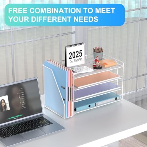 gianotter 4-Tier Paper Organizer With Magazine Holder