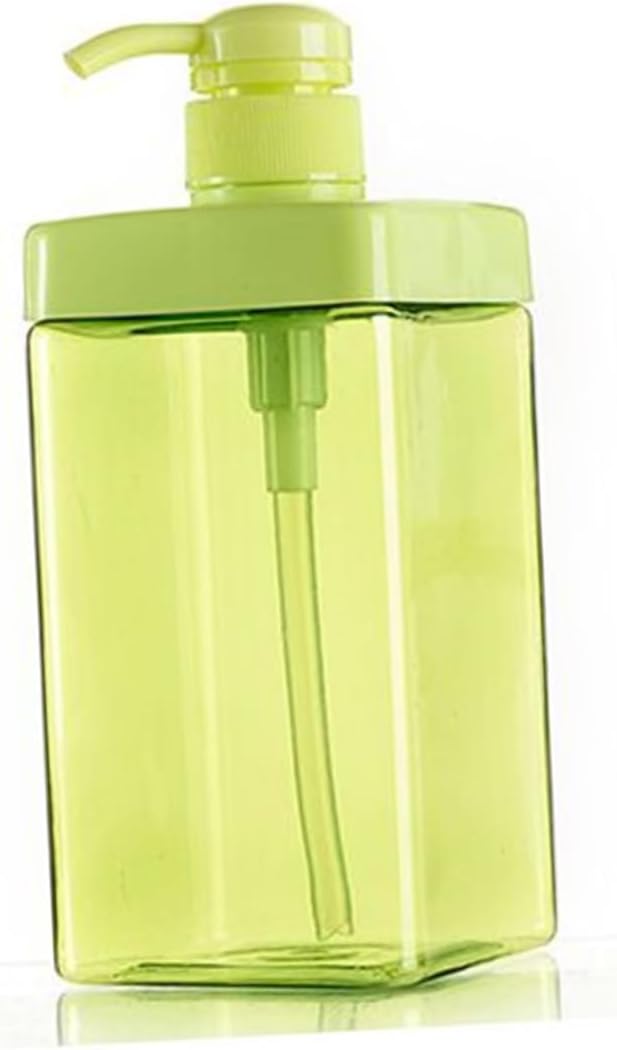 Mikinona 2pcs Eco-Friendly Lotion Bottles Reusable Pump Dispenser for Shampoo Conditioner Toiletries Random Color