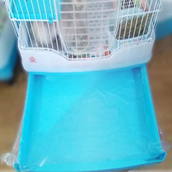 Disposable Rabbit Cage Liner, Plastic Bunny Cage Mat Film to Replace Diapers Suitable for Most Rabbit, Hamster, Guinea Pigs & All Small Animals - 50PCS Universal Toilet Film, 37.4'' x 27.6''