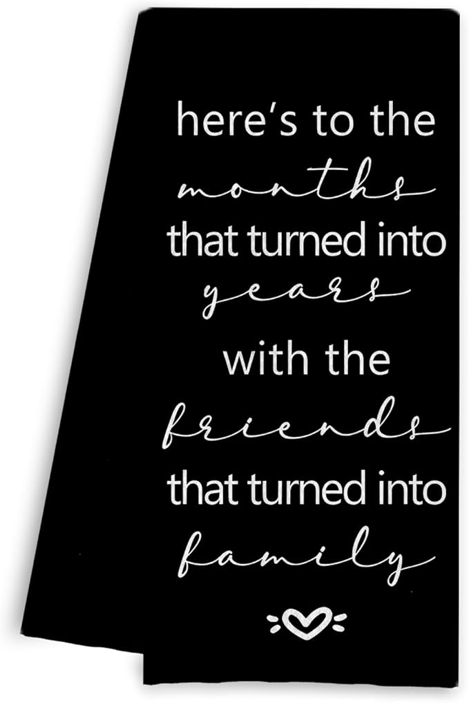 Friendship Gifts Kitchen Towels, Gifts for Best Friends Hand Towels for Bathroom Decor, Friend BFF Gifts for Women Dish Tea Towels for Kitchen Decor, 16x24 Inch