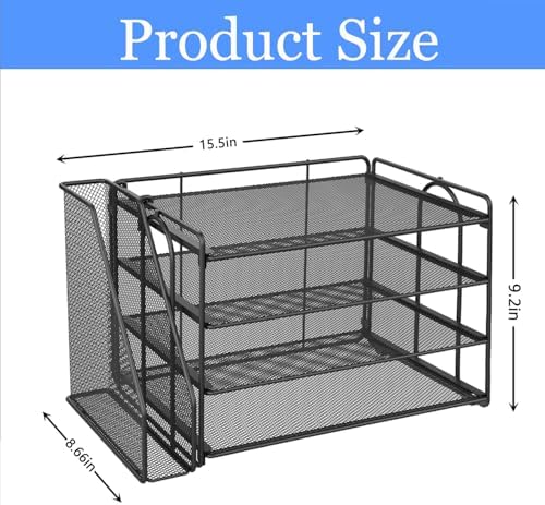 gianotter 4-Tier Paper Organizer With Magazine Holder