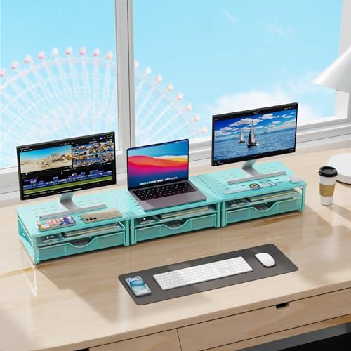 gianotter Computer Monitor Stand Riser with Drawer