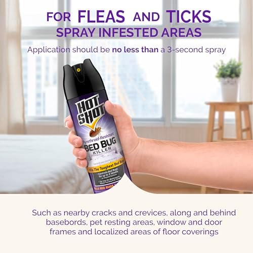 Hot Shot Bed Bug Killer Aerosol, Case Pack of 12
