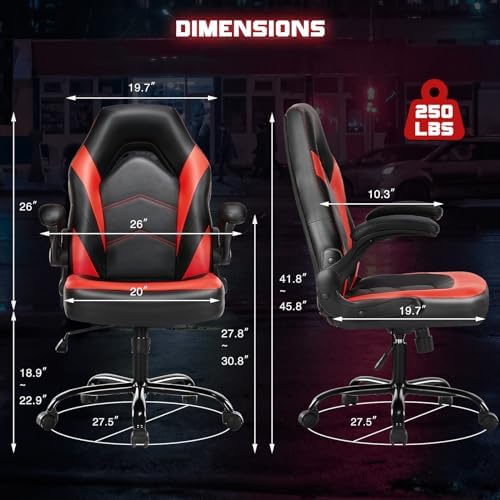 Sweetcrispy Gaming Chair, Lumbar Support Home Office Computer Chair