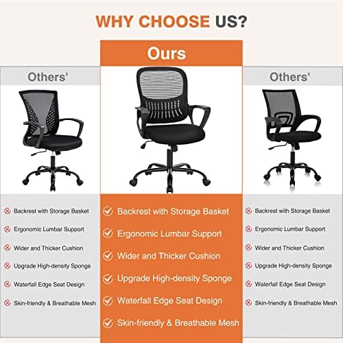 Sweetcrispy Home Office Managerial Executive Chair with Ergonomic Design