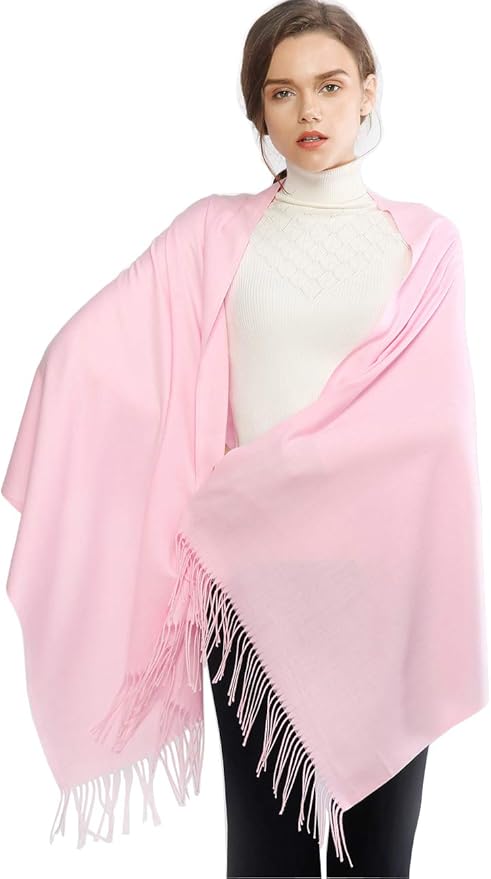 RIIQIICHY Women's Scarf Pashmina Shawls and Wraps for Evening Dress Bridesmaid Wedding Bridal Winter Warm Long Large Scarves