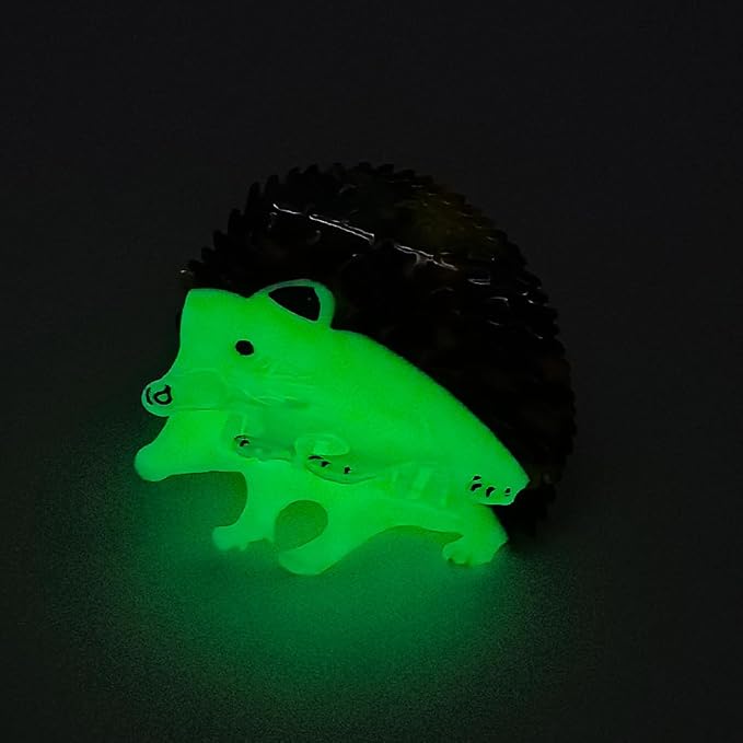 Autumn Hedgehog Shape Hair Claw Clip Glow in the Dark Animal Non-Slip Hair Accessories for Thin Medium Hair Women Girls