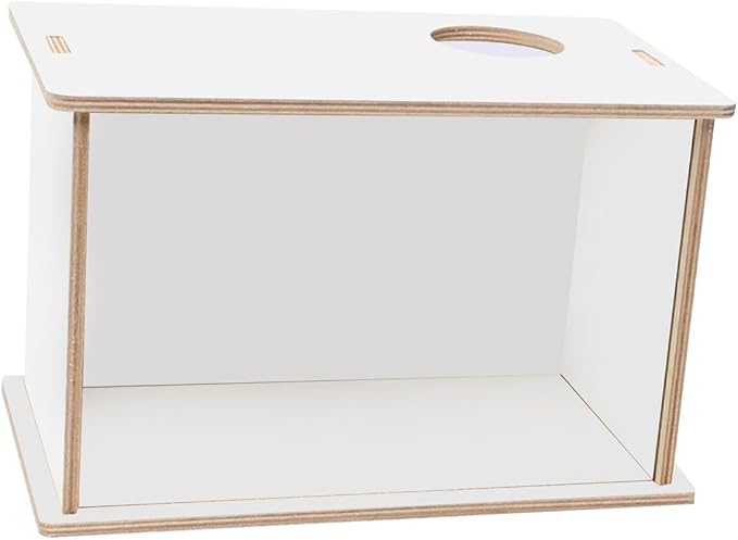 Hamster Digging Box Hamster Sand Bath Box Rest Visible Shelter Acrylic Shower Room Sand Bath Container for Rat Chinchillas Gerbils, 25cmx15cmx15cm