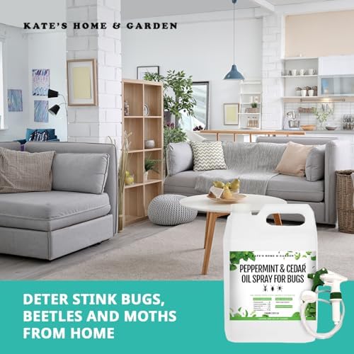 Kate's Home & Garden Peppermint Oil Spray for Bugs, Ants, Spiders (1 Gal)