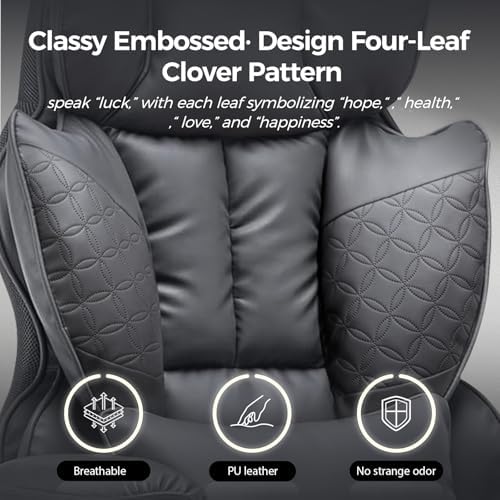 GTPLAYER Big and Tall Gaming Chair 400lbs Heavy Duty Office Chair with Foot Rest & Ergonomic Pocket Spring Lumbar Support, High Back 3D Saddle Shaped Cushion for Back Pain Relief, Grey