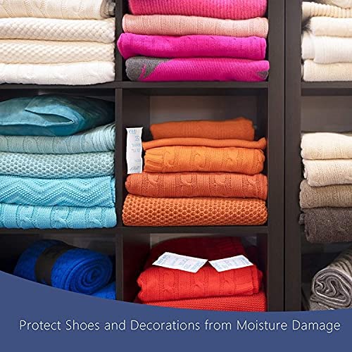 85 Pcs 5 Gram Silica Gel Packs, Transparent Desiccant, Desiccant Packets for Storage, Moisture Packs for Spices Jewelry Shoes Boxes Electronics Storage