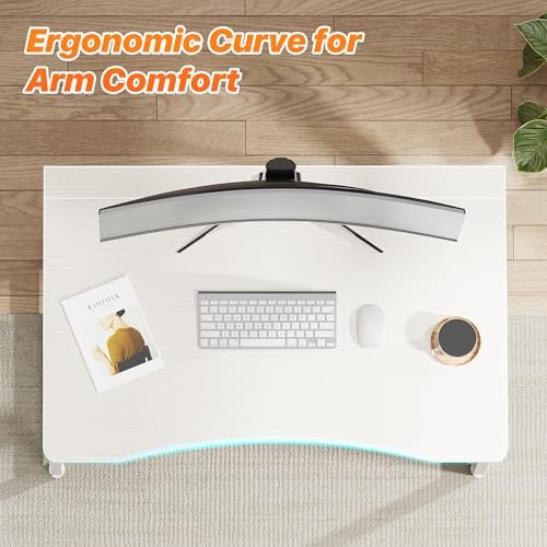 Huuger Folding Desk for Small Spaces, 31.5 Inch Foldable Computer Table