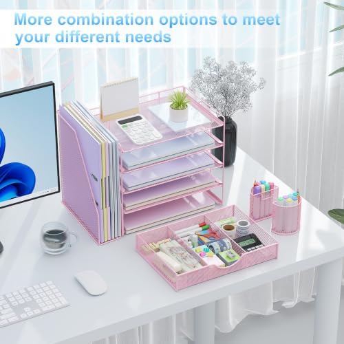 gianotter 5-Tier Desk Organizer with Drawers and File Holders
