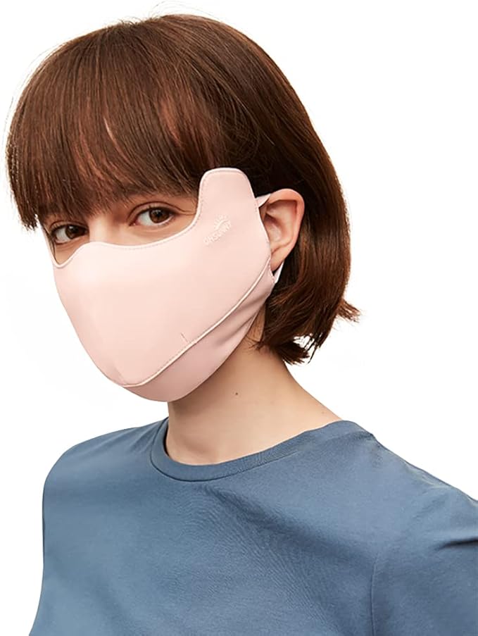 Sun Protection UPF 50+ UV Face Cover Summer Face Mask Neck Gaiter with Ear Loops SLN3M308