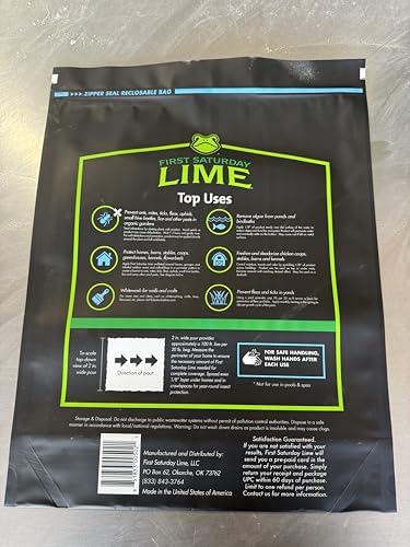 First Saturday Lime Deterrent 5LB | Natural Deterrent for Outdoors, 2 Pack