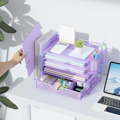 gianotter 5-Tier Desk Organizer with Drawers and File Holders