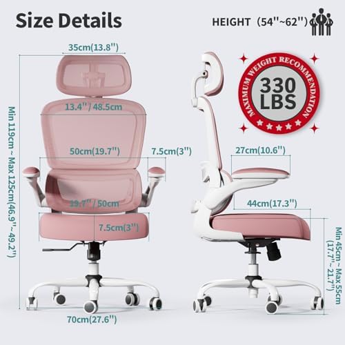TRALT Office Chair Ergonomic Desk Chair - Gaming Chair with Lumbar Support