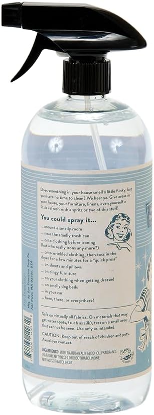 San Francisco Soap Company Smells So Clean Linen Spray | Egyptian Cotton | 33.8 fl oz | Fresh Spray | Multi-Purpose and Dye Free
