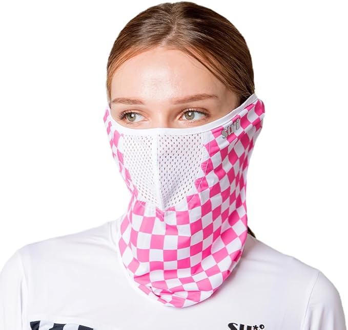 KOREA (Type A) UV Sun Protection Balaclava Half Face Mask - For Golf, Hiking, Running, Cycling & Outdoor Sports